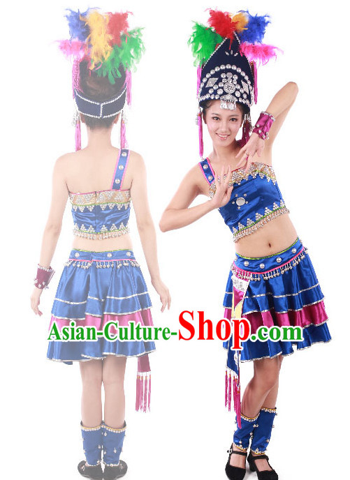 Chinese Teenagers Minority Dance Costumes for Competition