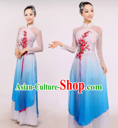 Chinese Fan Dance Costumes Dancewear Discount Dane Supply Clubwear Dance Wear China Wholesale Dance Clothes for Girls