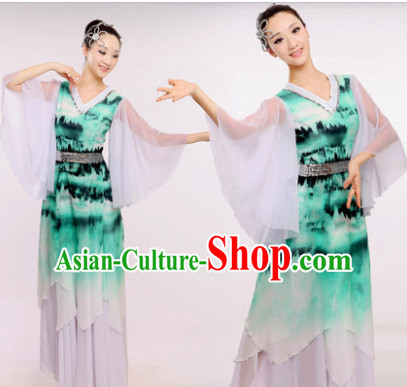 Chinese Fan Dance Costume Dancewear Discount Dane Supply Clubwear Dance Wear China Wholesale Dance Clothes for Women