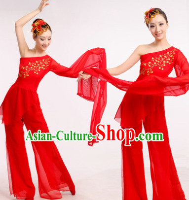 Chinese Ribbon Dance Costume Dancewear Discount Dane Supply Clubwear Dance Wear China Wholesale Dance Clothes for Women