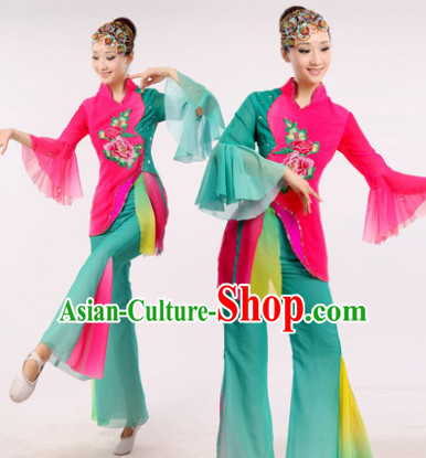 Chinese Dance Costume Dancewear Discount Dane Supply Clubwear Dance Wear China Wholesale Dance Clothes for Girls