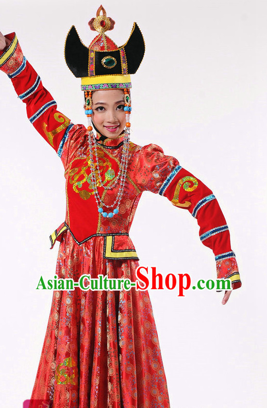 Chinese Mongolian Dance Costume Dancewear Discount Dane Supply Clubwear Dance Wear China Wholesale Dance Clothes for Girls