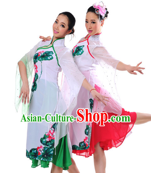 Chinese Girls Lotus Dance Costumes Dancewear Discount Dane Supply Clubwear Dance Wear China Wholesale Dance Clothes