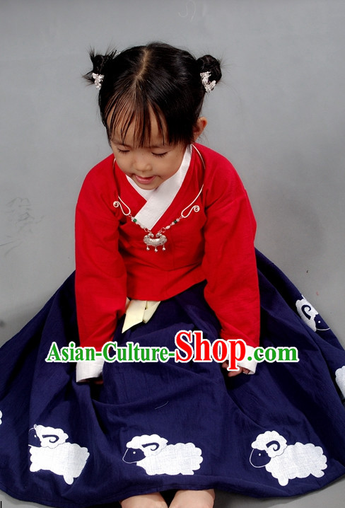 Chinese Kids Hanfu Costume Ancient Costume Traditional Clothing Traditiional Dress Clothing online