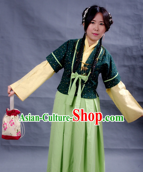 Chinese Girls Hanfu Costume Ancient Costume Traditional Clothing Traditiional Dress Clothing online