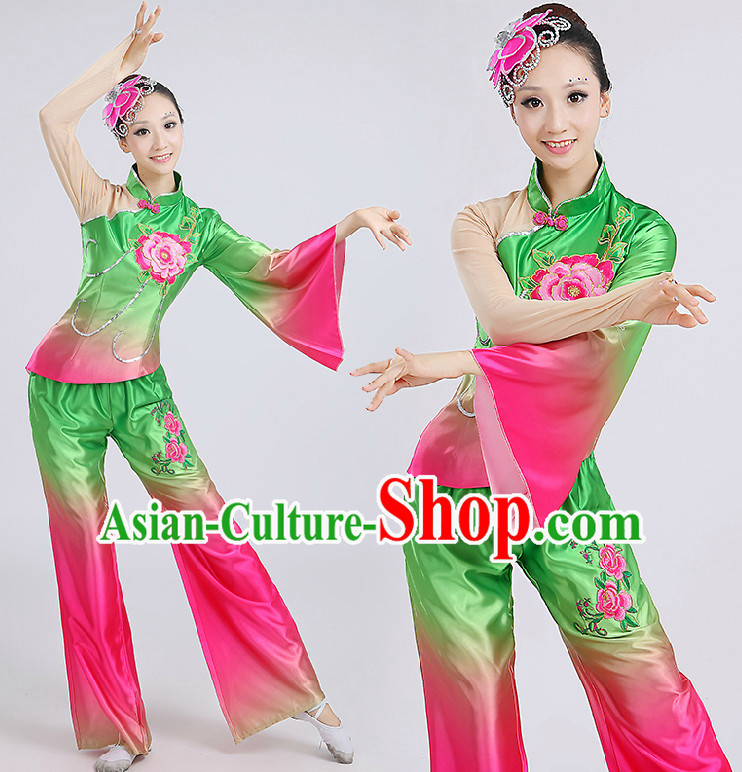 Chinese Folk Dance Costumes Costume Discount Dance Costume Gymnastic Leotard Dancewear Chinese Dress Dance Wear