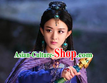 Ancient Chinese Swordswoman Black Wigs