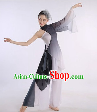 Color Transition Chinese Classic Competition Dance Costume Group Dancing Costumes for Women