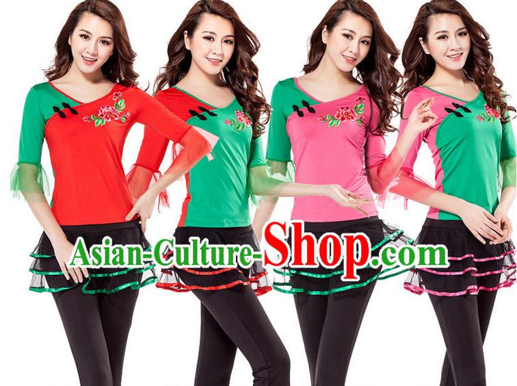 China Style Modern Dance Costume Ideas Dancewear Supply Dance Wear Dance Clothes Suit