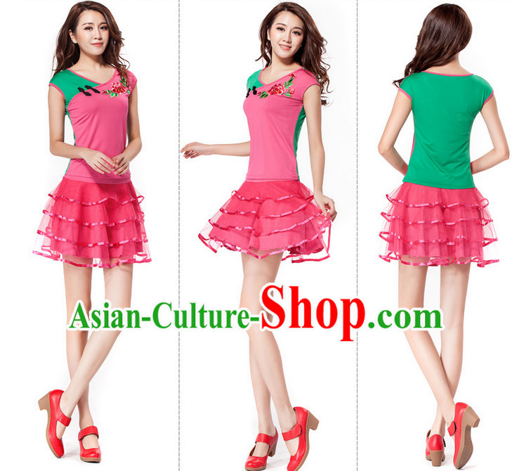 China Style Modern Dance Costume Ideas Dancewear Supply Dance Wear Dance Clothes Suit