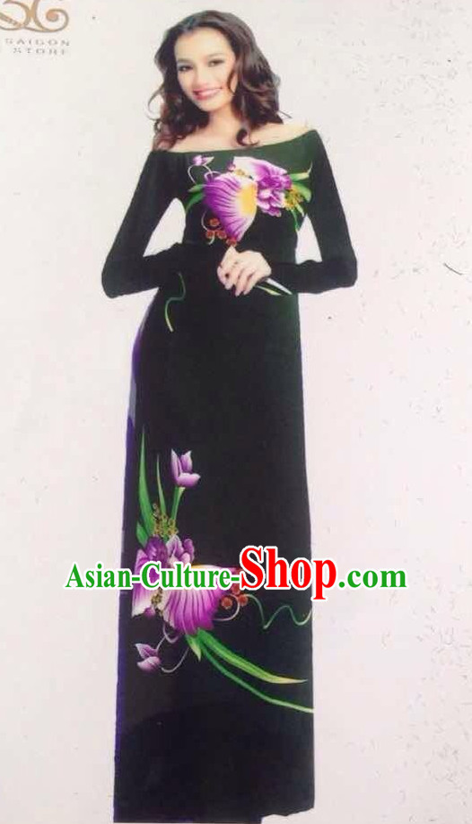 Traditional Ao Dai Dress Classic Dresses Ao Dai Causal Dresses for Women