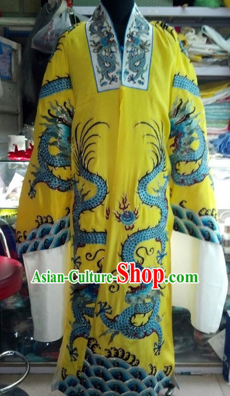 Chinese Long Yellow Dragon Robes