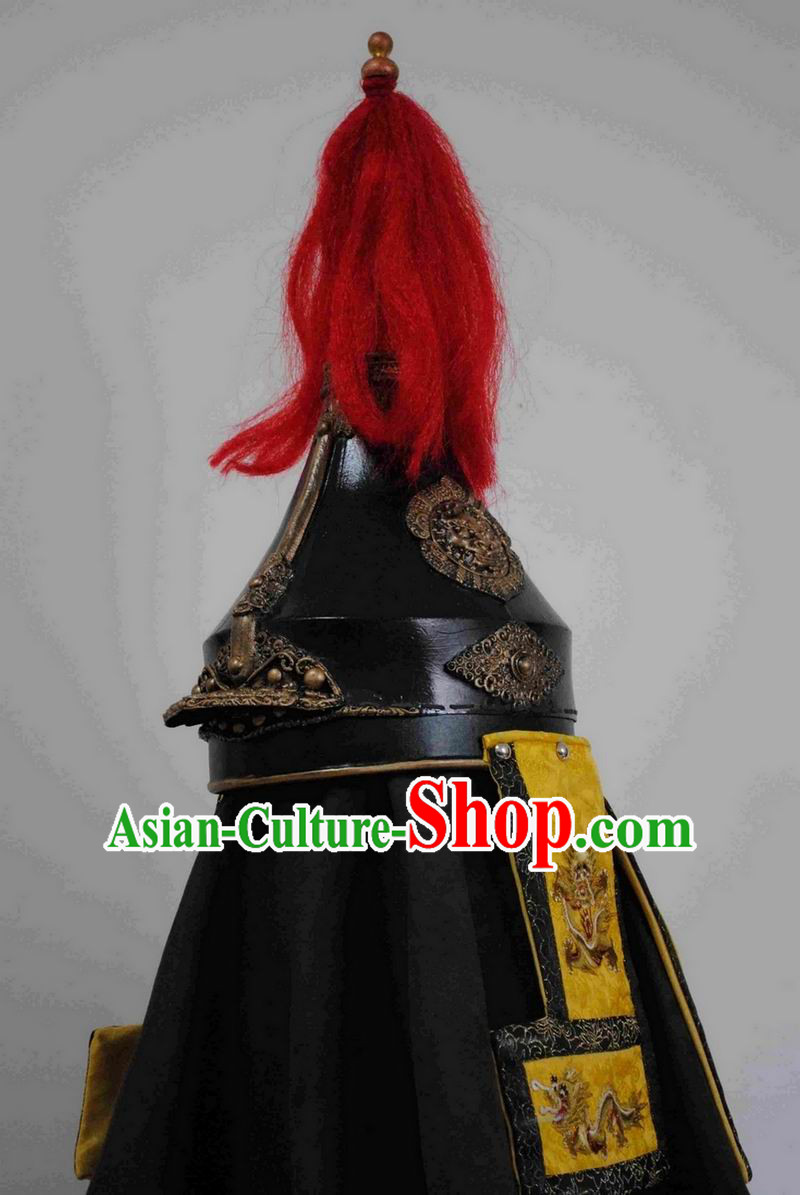 Ancient Qing Emperor Armor Helmet for Men