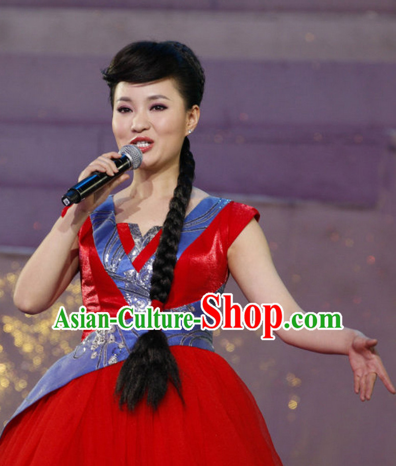 Chinese Style Singer Evening Dress