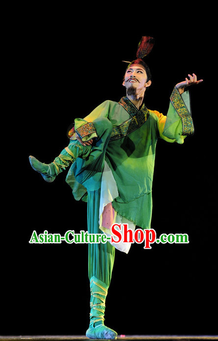 Chinese Classical Male Costume Dance Hanfu Dresses