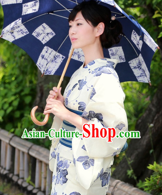 Top Authentic Traditional Japanese Kimonos Kimono Dress Yukata Clothing Robe Garment Complete Set for Women Ladies Girls