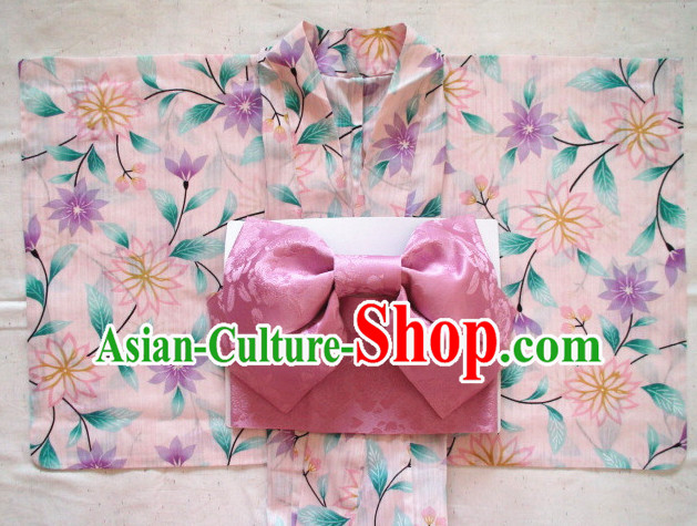 Top Authentic Traditional Japanese Kimonos Kimono Dress Yukata Clothing Robe Garment Complete Set for Women Ladies Girls