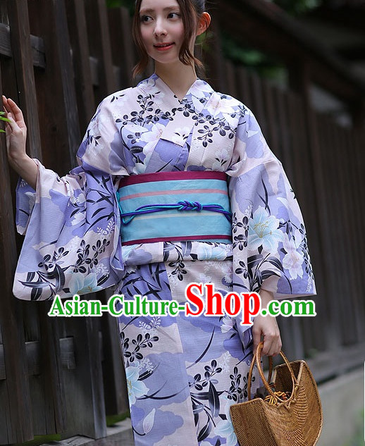 Top Authentic Traditional Japanese Kimonos Kimono Dress Yukata Clothing Garment Complete Set for Women Ladies Girls