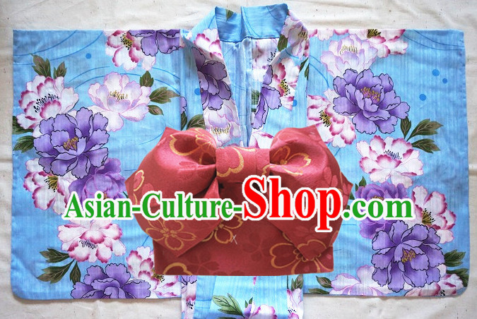 Top Authentic Traditional Japanese Kimonos Kimono Dress Yukata Clothing Garment Complete Set for Women Ladies Girls