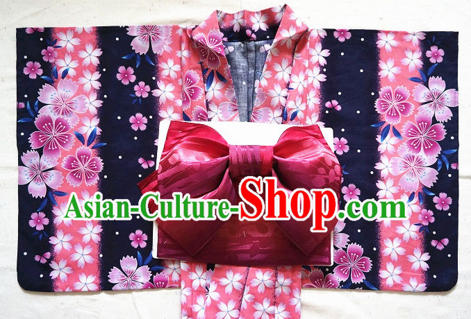 Top Authentic Traditional Japanese Kimonos Kimono Dress Yukata Clothing Garment Complete Set for Women Ladies Girls