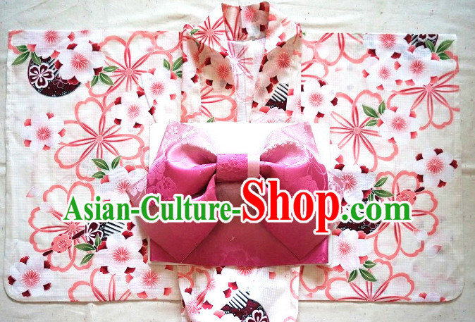 Top Authentic Traditional Japanese Kimonos Kimono Dress Yukata Clothing Garment Complete Set for Women Ladies Girls