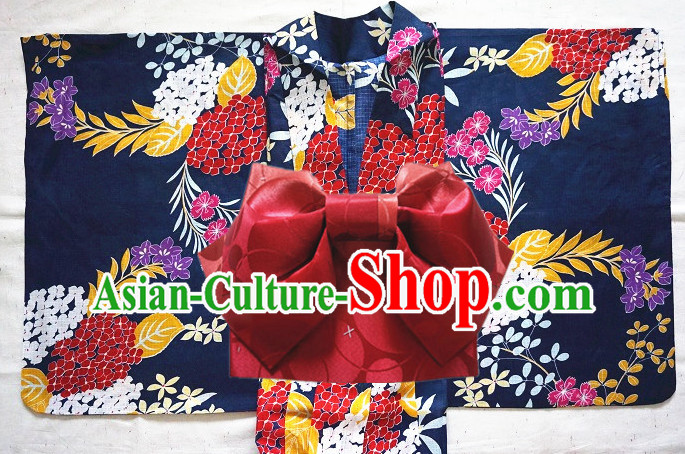 Top Authentic Traditional Japanese Kimonos Kimono Dress Yukata Clothing Garment Complete Set for Women Ladies Girls