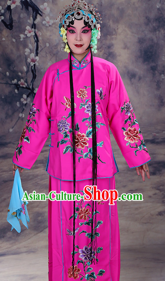 Ancient Chinese Hua Dan Opera Costume and Hair Piece Complete Set for Women