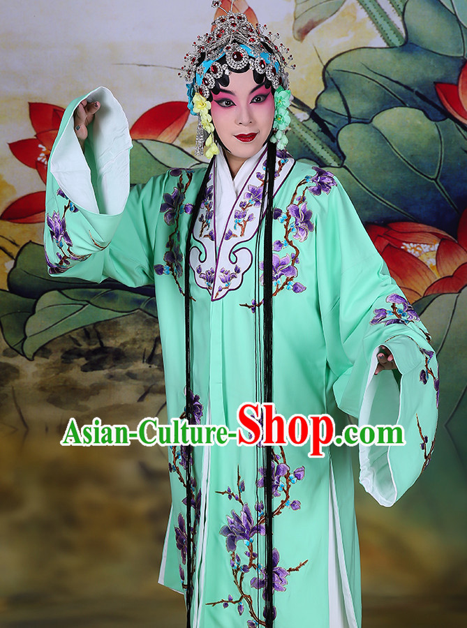 Blue Ancient Chinese Beijing Opera Costumes Peking Opera Young Women Costume for Women Girls Adults Kids