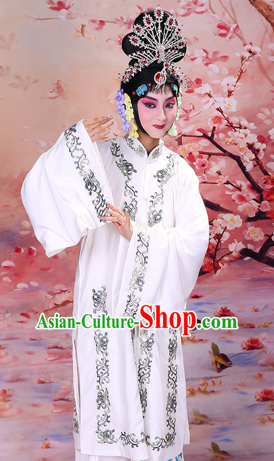 Blue Ancient Chinese Beijing Opera Costumes Peking Opera Young Women Costume for Women Girls Adults Kids