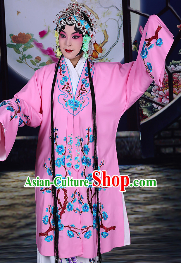 Blue Ancient Chinese Beijing Opera Costumes Peking Opera Young Women Costume for Adults Kids