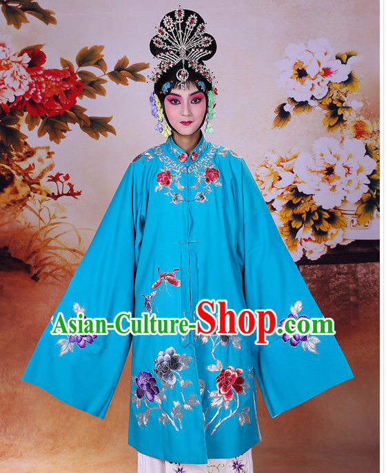 Ancient Chinese Beijing Opera Costumes Peking Opera Hua Dan Princess Costume and Hair Pieces Complete Set for Women