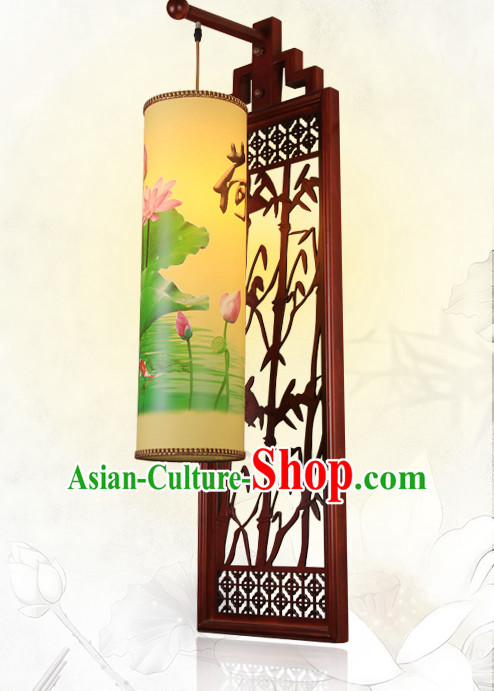 1 Meter Long Ancient Chinese Handmade Wooden Wall Lantern