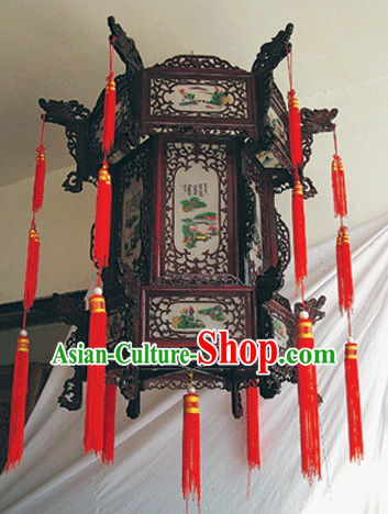 Chinese Classical Handmade and Carved Hanging Palace Lantern