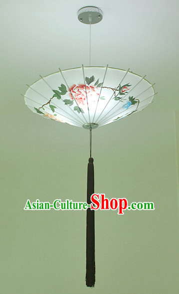 Chinese Classical Handmade Silk Hanging Umbrella Palace Lantern
