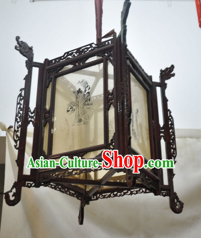 Song Dynasty Chinese Classical Handmade and Carved Hanging Palace Lantern