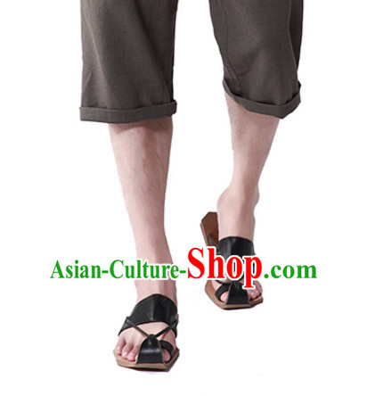 Handmade Traditional Chinese Classic Summer Shoes for Men