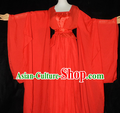 Traditional Chinese Classical Red Bridal Dress for Women
