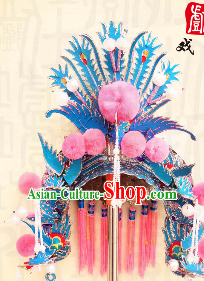 Traditional Chinese Classical Hua Dan Opera Phoenix Hat for Women