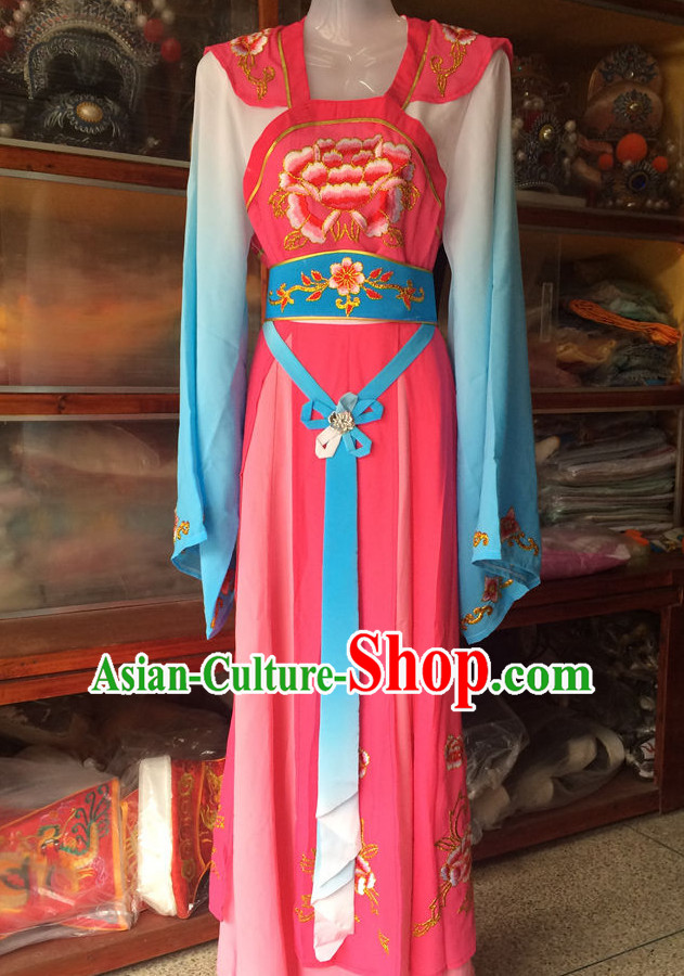 Ancient Chinese Opera Embroidered Hua Dan Costumes Complete Set for Women