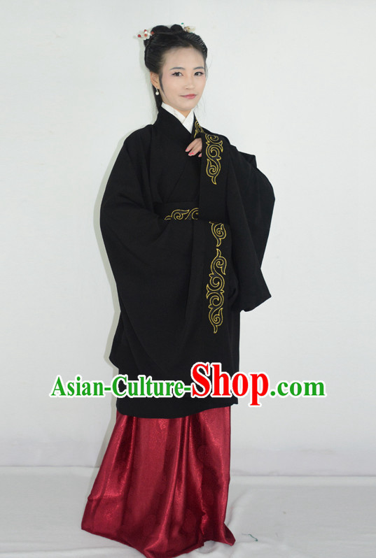 Ancient Chinese Han Dynasty Clothing and Hair Accessories Complete Set for Women