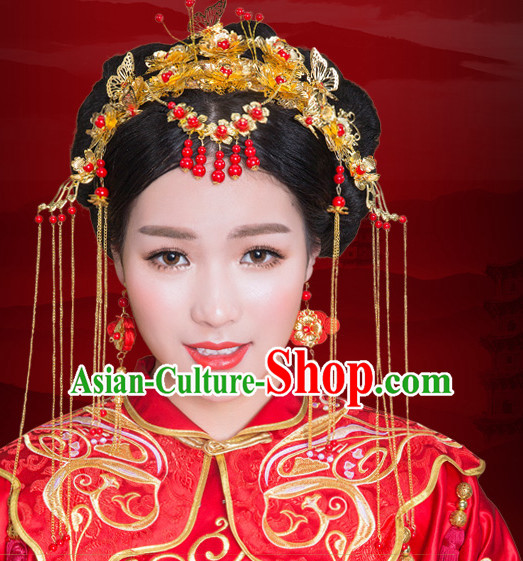 Traditional Chinese Brides Wedding Hair Jewelry