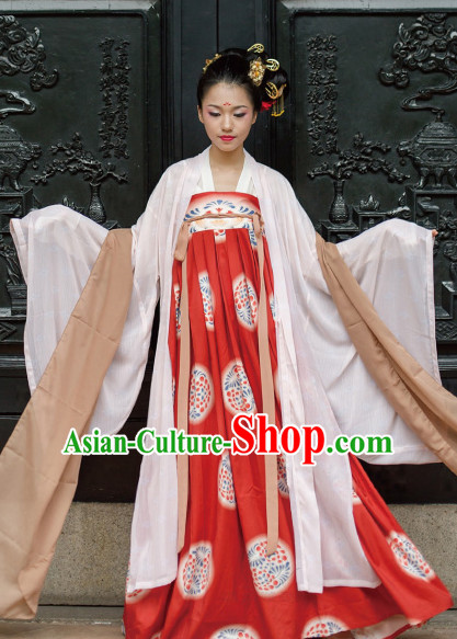 Chinese Tang Dynasty Princess Clothing Hanfu Costume Han Fu Clothing for Sale