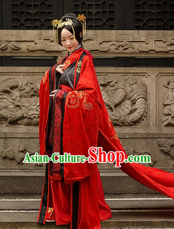 Chinese Traditional Wedding Clothing Hanfu Costume Han Fu Clothing for Sale