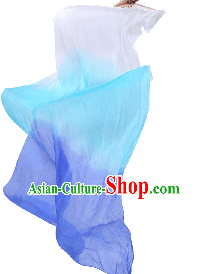 1.5 Meters Long Color Transition Silk Dancing Streamers