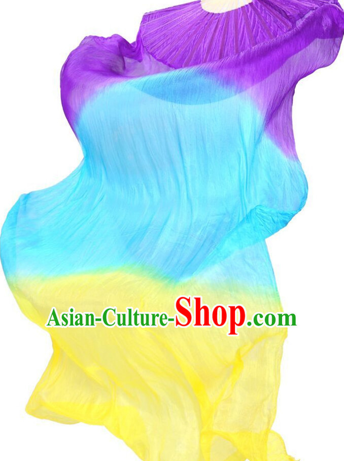 1.5 Meters Long Color Changing Silk Dancing Streamers