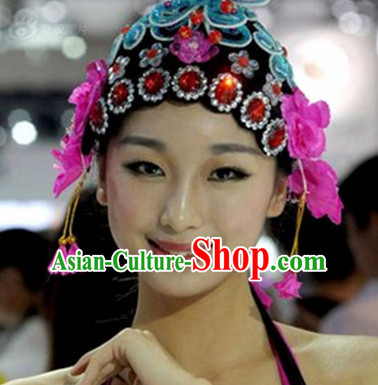 Chinese Opera Hair Accessories Headwear Headdress Hair Accessory Wig Set