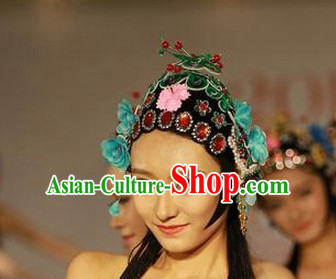 Chinese Opera Hair Accessories Headwear Headdress Hair Accessory Wig Set