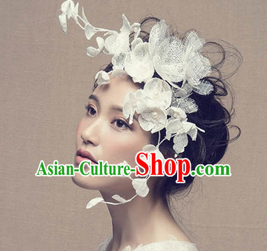 Chinese Wedding Bridal Hair Accessories Headwear Headdress Hair Accessory Hair Jewelry Set for Women or Girls