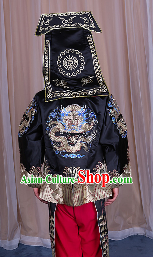 Embroidered Chinese Classic Peking Opera Wusheng Costume Beijing Opera Military Character Costumes Complete Set for Adults Kids Men Boys
