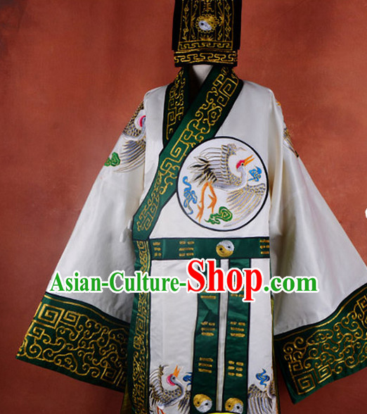 the Eight Immortals Chinese Ancient Legend Lv Dongbin Costume and Hat Complete Set for Adults Kids Men Boys